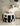 BACKTOBUTU Black and White Geometric Pouf from maija