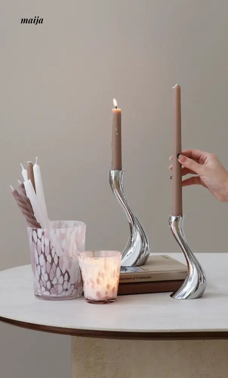 COLOURHUNTER Modern Metal Candle Holder from maija