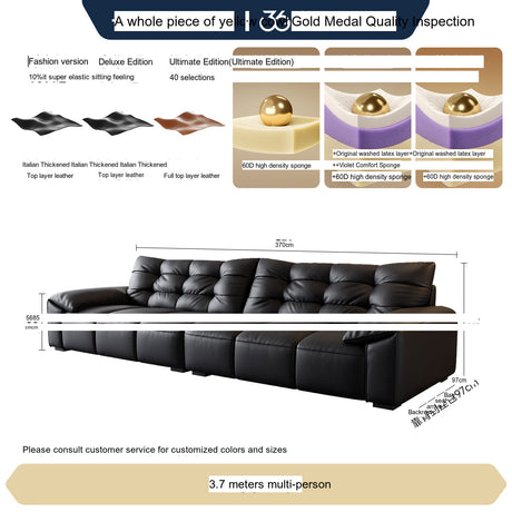 FASATI Leonardo Elegant Minimalist Leather Sofa from FASATI