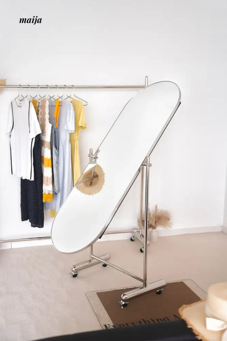 MOODSTORM Mobile Oval Full-Body Mirror from Kaiyashi