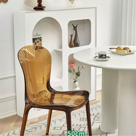 LAZYSPACE Levi Acrylic Milk Tea Highchair from LAZYSPACE