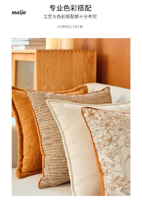 MISTYWOOD French Light Luxury Orange Pillow from MISTYWOOD