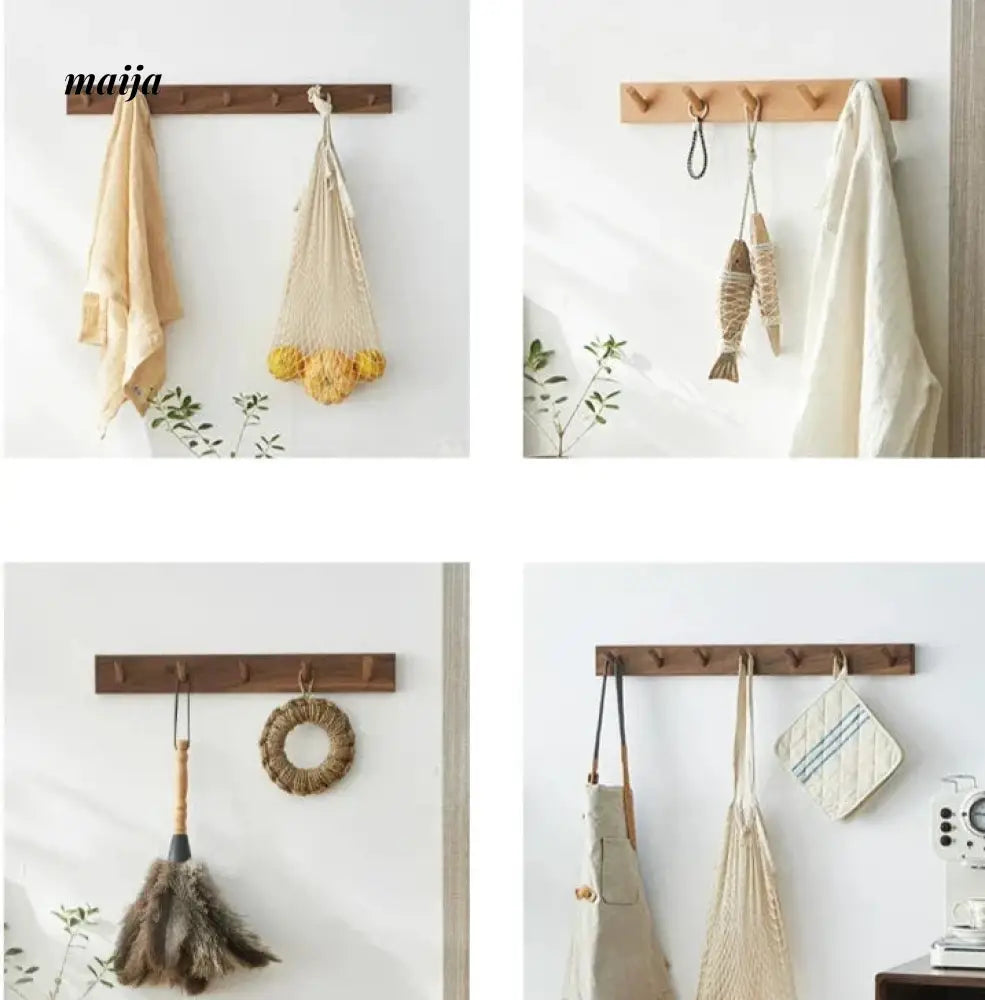 KIMACHI Wooden Load Bearing Coat Hooks from KIMACHI
