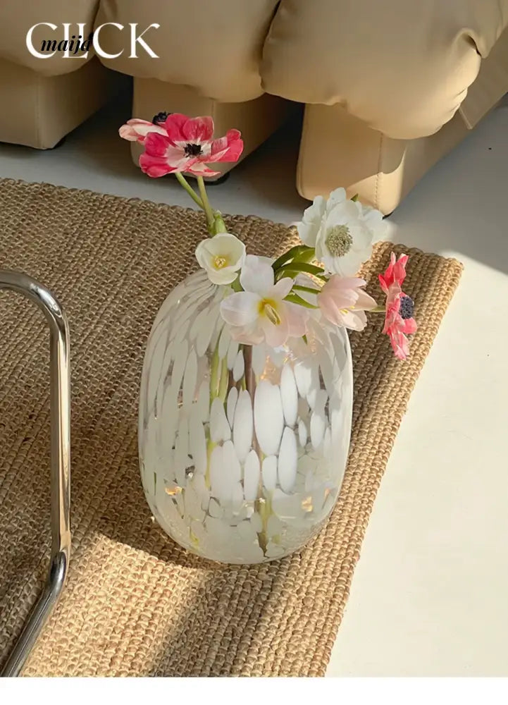 CLICK Big Belly Glass Vase for Hydroponic Flowers from CLICK