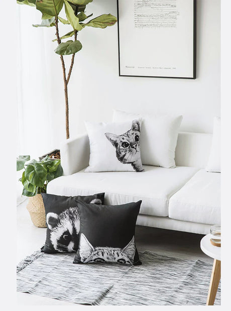 MISTYWOOD Cute Cat Pillow for Bed or Sofa from MISTYWOOD