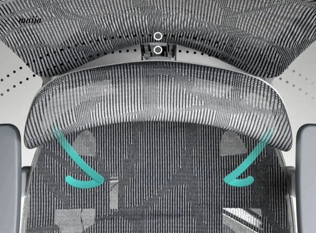 Black and White E2PRO Ergonomic Chair from Hbada