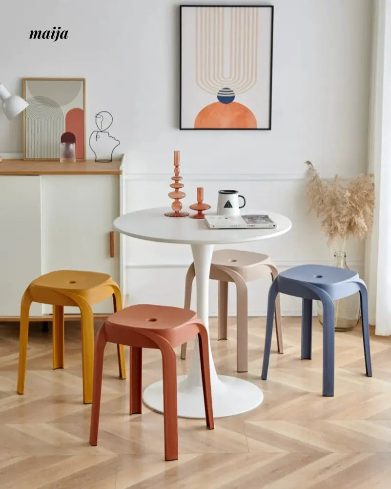 (Set of 2) Kramer Plastic Dining Stool