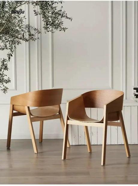 MIKA Armrest Solid Wood Designer Chair from MIKA