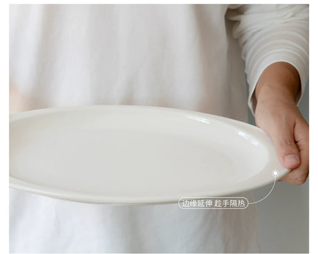 MUMO Jacob White Porcelain Fish Plate from MUMO