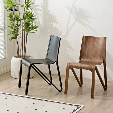 MIKA Stackable Vintage Solid Wood Chair from MIKA