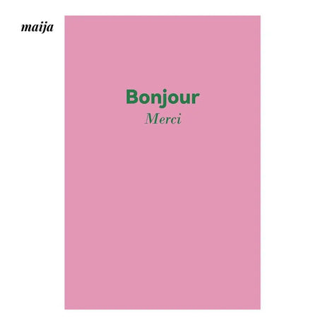 MUYE Bonjour Merci Shower Curtain from MUYE