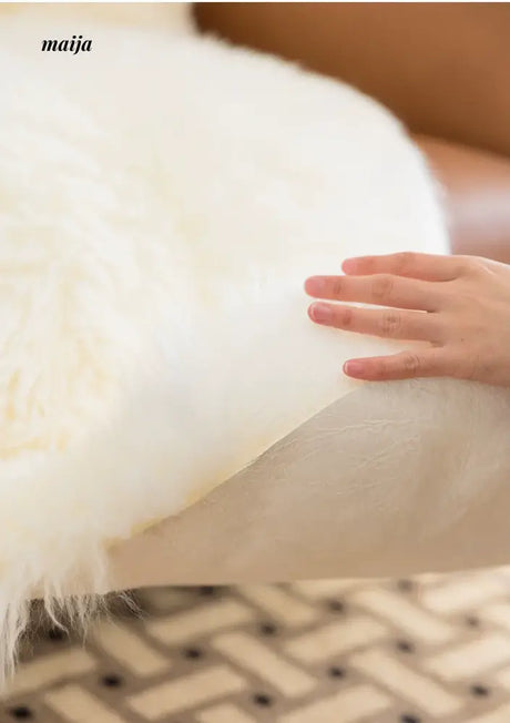 MISTYWOOD Modern White Plush Seat Pillow from MISTYWOOD