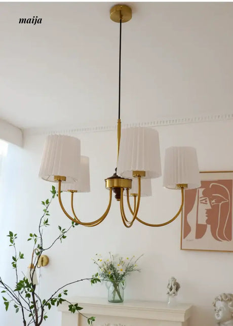 NANCY French Retro Chandelier Modern Bedroom Lamp from NANCY