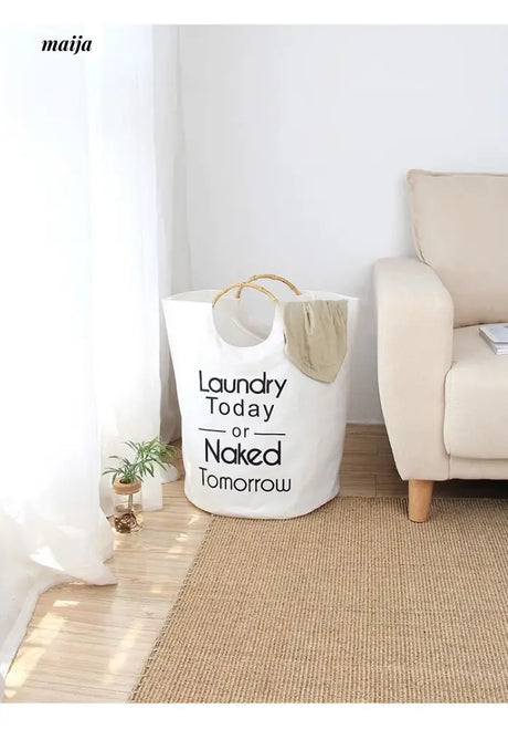 MUYE Cotton Linen Laundry Basket from MUYE