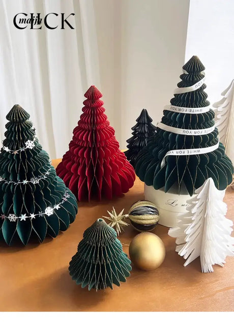 CLICK 3D Christmas Tree Origami Table Decor Stand Prop from CLICK