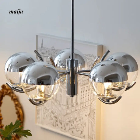 NANCY Bauhaus Chandelier Retro Style Glass Lamp from NANCY