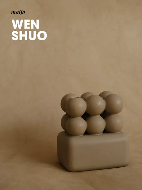 WENSHUO Mini Ball Ceramic Desktop Vase from maija