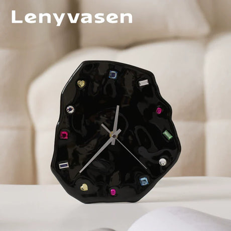 LENYVASEN Aurora Diamond Ceramic Wall Clock from LENYVASEN