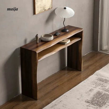 Raw Edge Solid Wood Console Table from maija