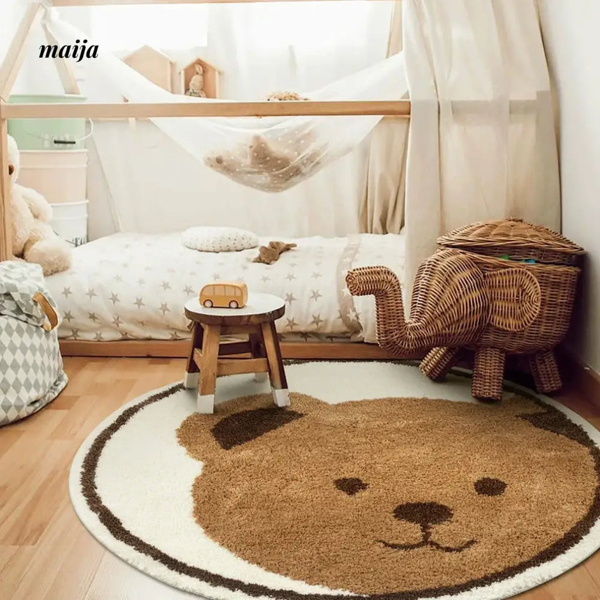 KENZAKI Brown Bear Floor Mat from KENZAKI