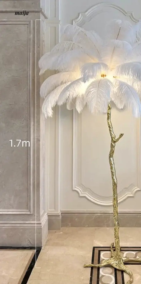 LIVETAI Light Feather Floor Lamp from maija