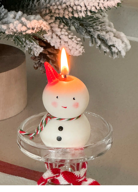 MELONGIRL Christmas Tree Snowman Candle from MELONGIRL