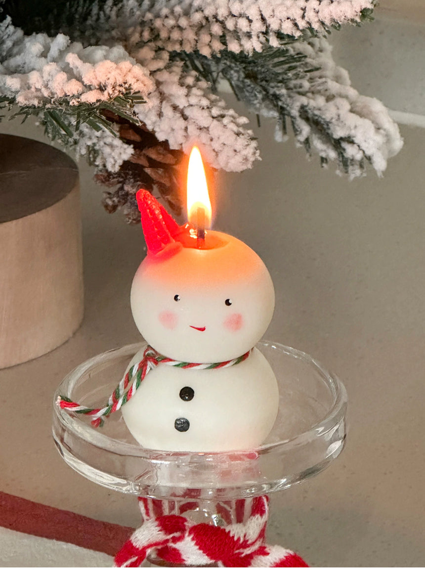 MELONGIRL Christmas Tree Snowman Candle from MELONGIRL