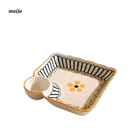 MOSE Dumpling Plate with Vinegar Dish from MOSE