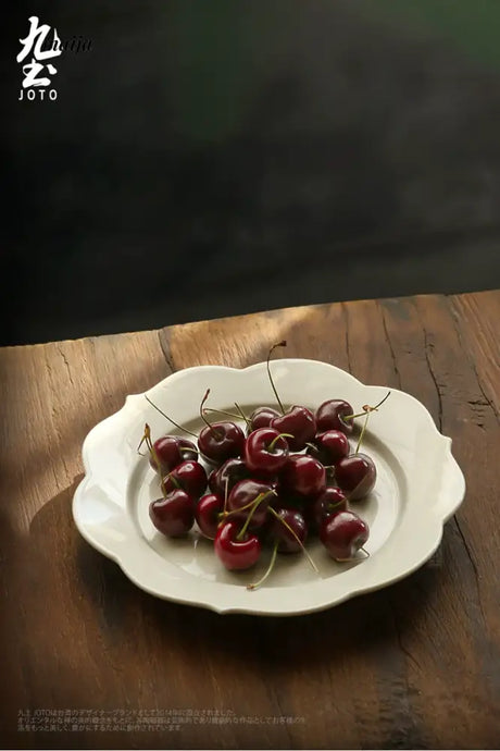 JOTO Japanese Ceramic Fruit Plate Handmade Dish Set from JOTO
