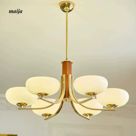 NANCY Solid Wood All-Copper Cream Wind Bedroom Lamp from NANCY