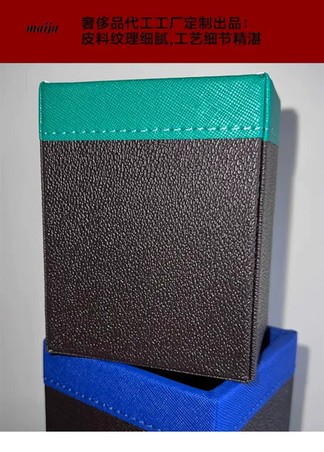 CLICK High-End Leather Desktop Storage Basket Organizer from CLICK