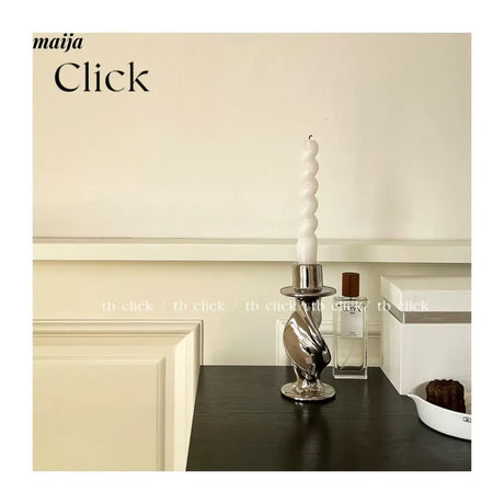 CLICK Twisting Ceramic Candle Tray Vintage Decor from CLICK