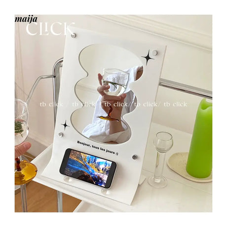 CLICK Shining Acrylic Makeup Mirror with Irregular Frame from CLICK