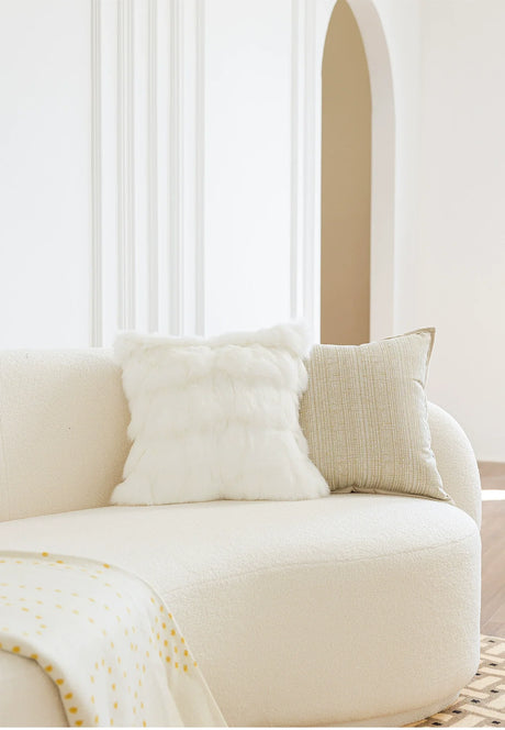 MISTYWOOD Yellow Pillow with True Fox Wool Cover from MISTYWOOD