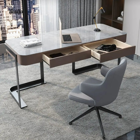 LATE AUTUMN Luxury Rock Board Desk with Chair Combination from LATE AUTUMN