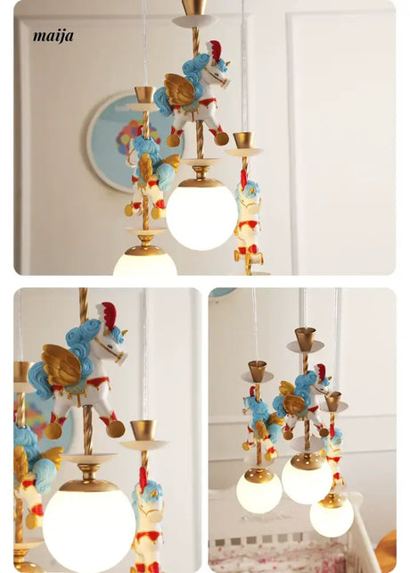 QXWD Circus Cartoon Ceiling Lamp Children's Room from QXWD