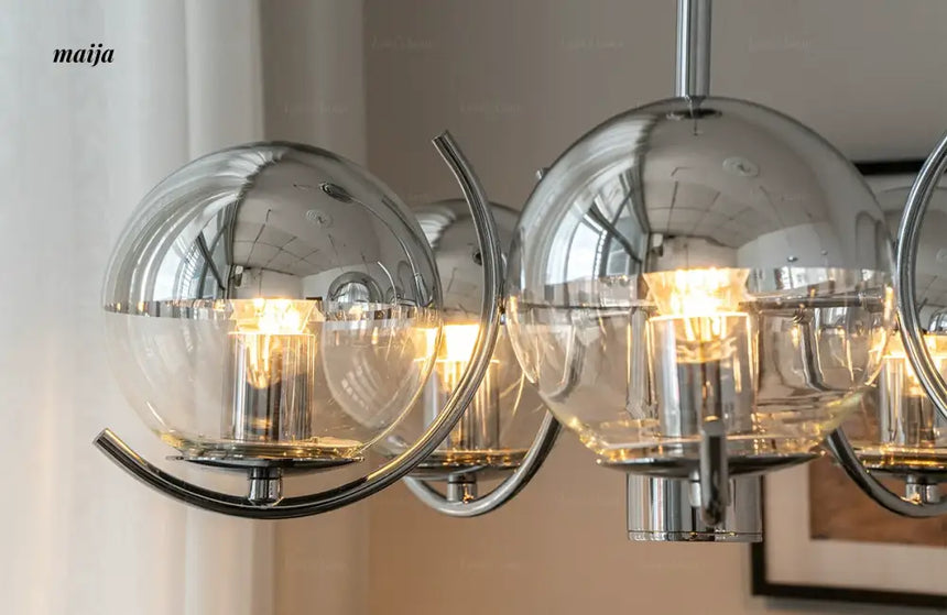 LYNN Space Age Glass Chandelier from Lynn's Lamp