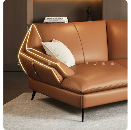 DIPU Jared Luxury Leather Corner Sofa from DIPU