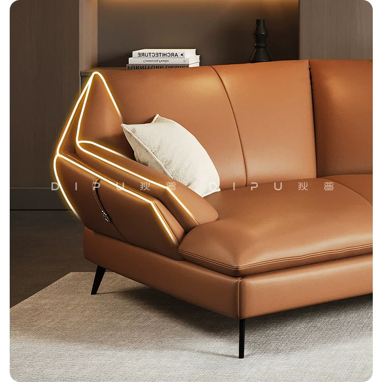 DIPU Jared Luxury Leather Corner Sofa from DIPU