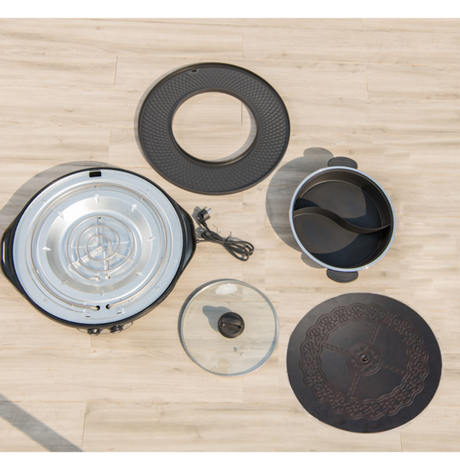 MOJIA Fenwick Luxury Outdoor BBQ & Hot Pot Table with Minimalist Design from MOJIA