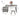 MEIHOUSE Telescopic Scandinavian Dressing Table Modern Bedroom Storage from MEIHOUSE