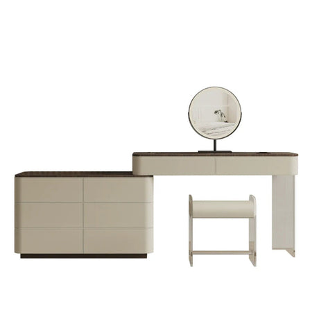 GEPH Stella Cream Acrylic Storage Dressing Table from GEPH