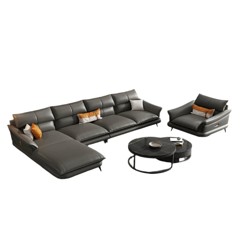 DIPU Karla Modern Cowhide Sofa from DIPU