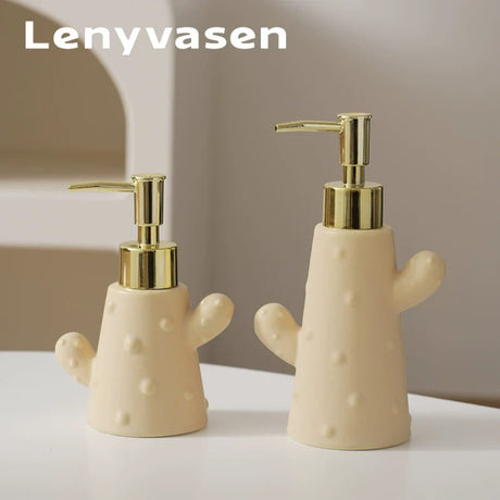 LENYVASEN Iris Ceramic Shower Gel Bottle from LENYVASEN