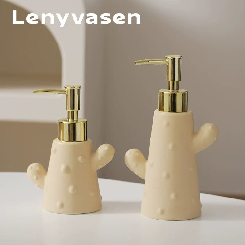 LENYVASEN Iris Ceramic Shower Gel Bottle from LENYVASEN