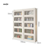 MEIHOUSE Dust-Proof Bookcase Glass Door Standing Cabinet from MEIHOUSE