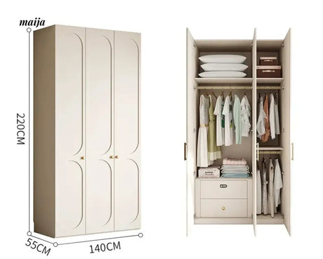 MEIHOUSE French Pine Board Wardrobe Bedroom Finished Large Cabinet from MEIHOUSE