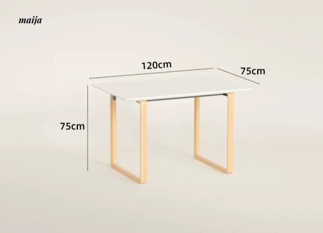 PUMPKIN BOX Nordic Solid Wood Double Desk from PUMPKIN BOX