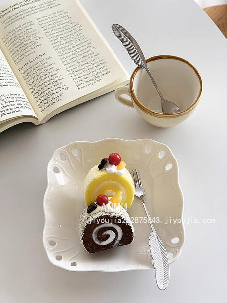 YASUKI Eleanor Elegant Stainless Steel Mixing Stick & Dessert Fork from YASUKI