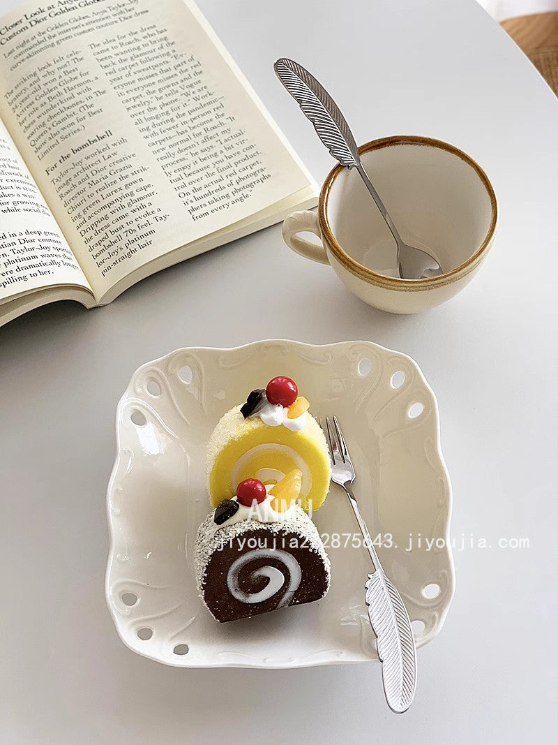 YASUKI Eleanor Elegant Stainless Steel Mixing Stick & Dessert Fork from YASUKI